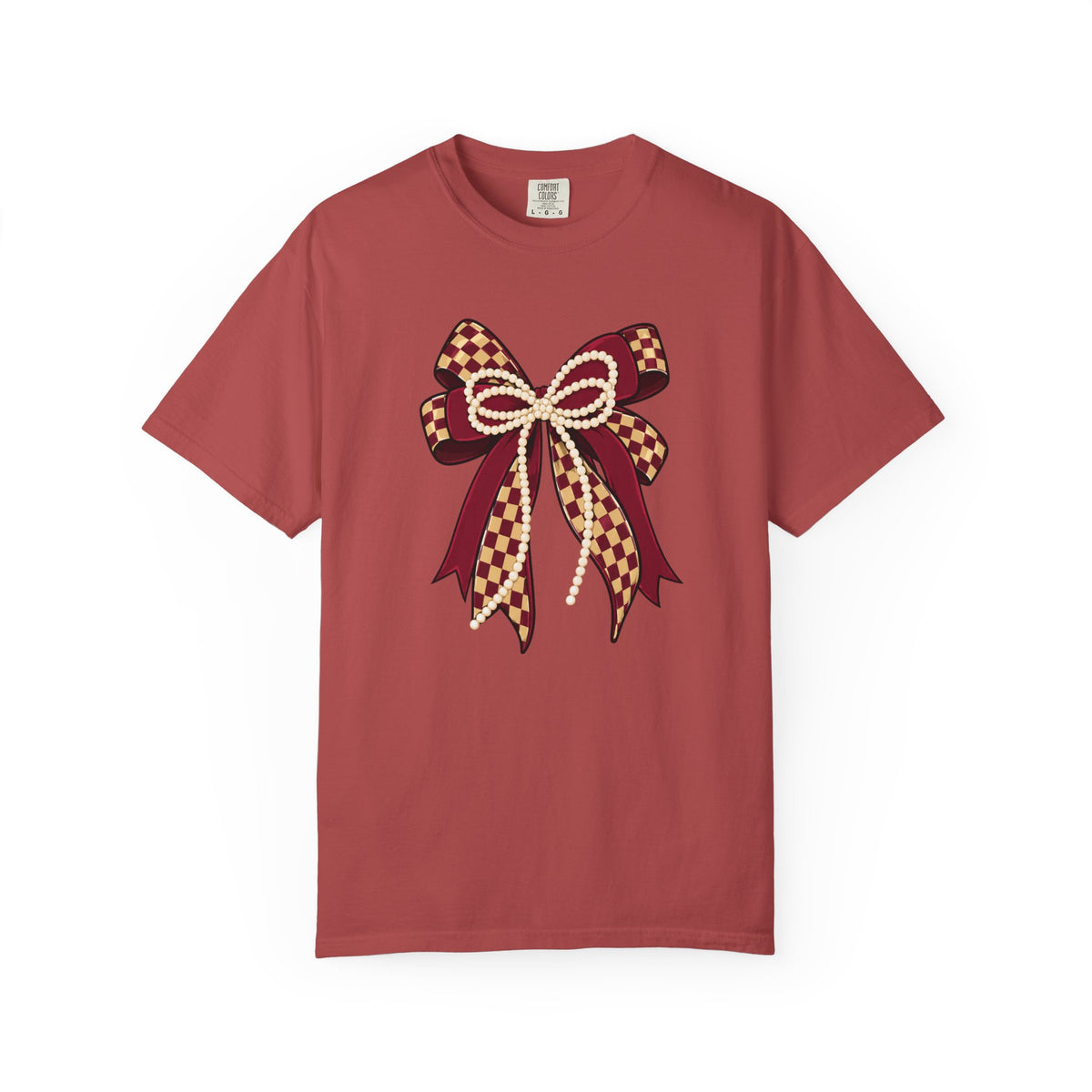 Plaid Bow T‑Shirt