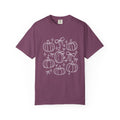 Pumpkin Bouquet Tee — Cute White Line Art Fall T-Shirt