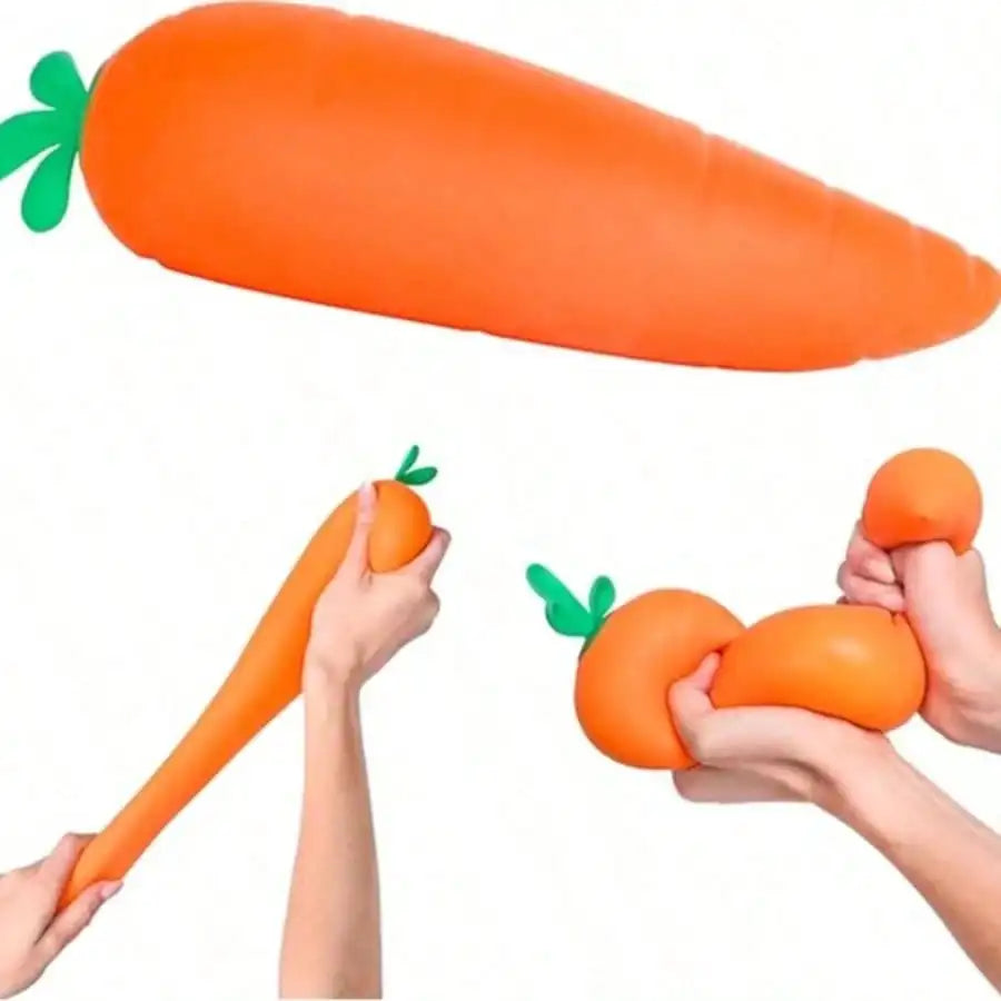Jumbo Carrot Squishy - Soft Stress Relief Toy