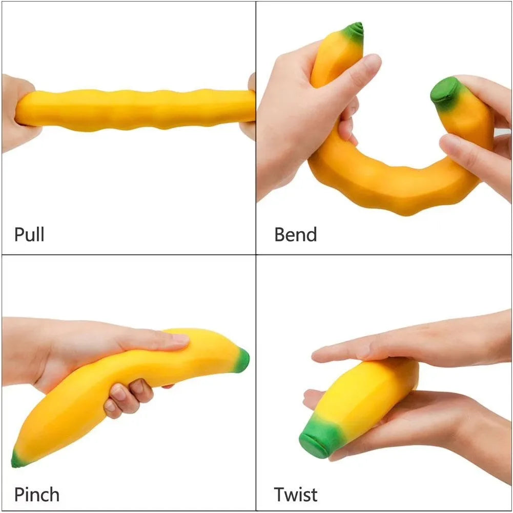Huge Banana Squishy Stress-Relief Gift