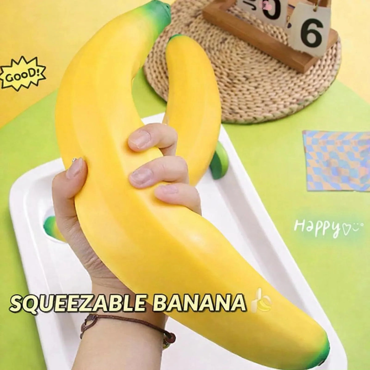Huge Banana Squishy Stress-Relief Gift