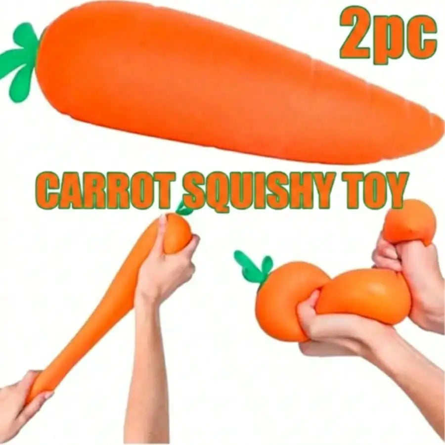 Jumbo Carrot Squishy - Soft Stress Relief Toy
