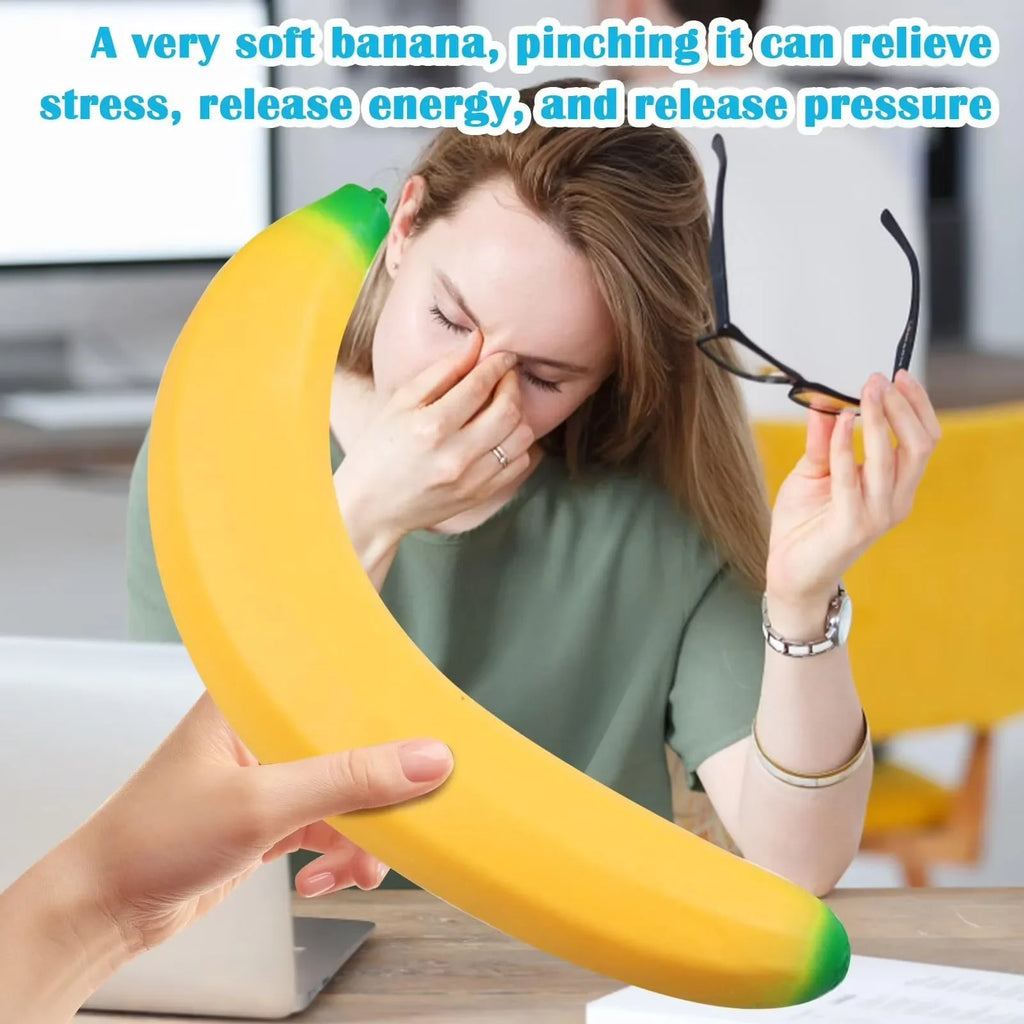 Huge Banana Squishy Stress-Relief Gift